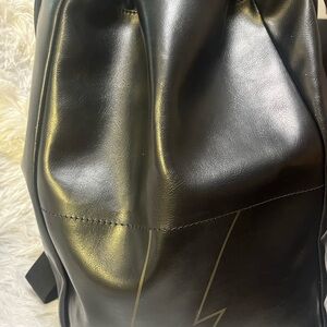 Carolina Herrera Black Leather Backpack